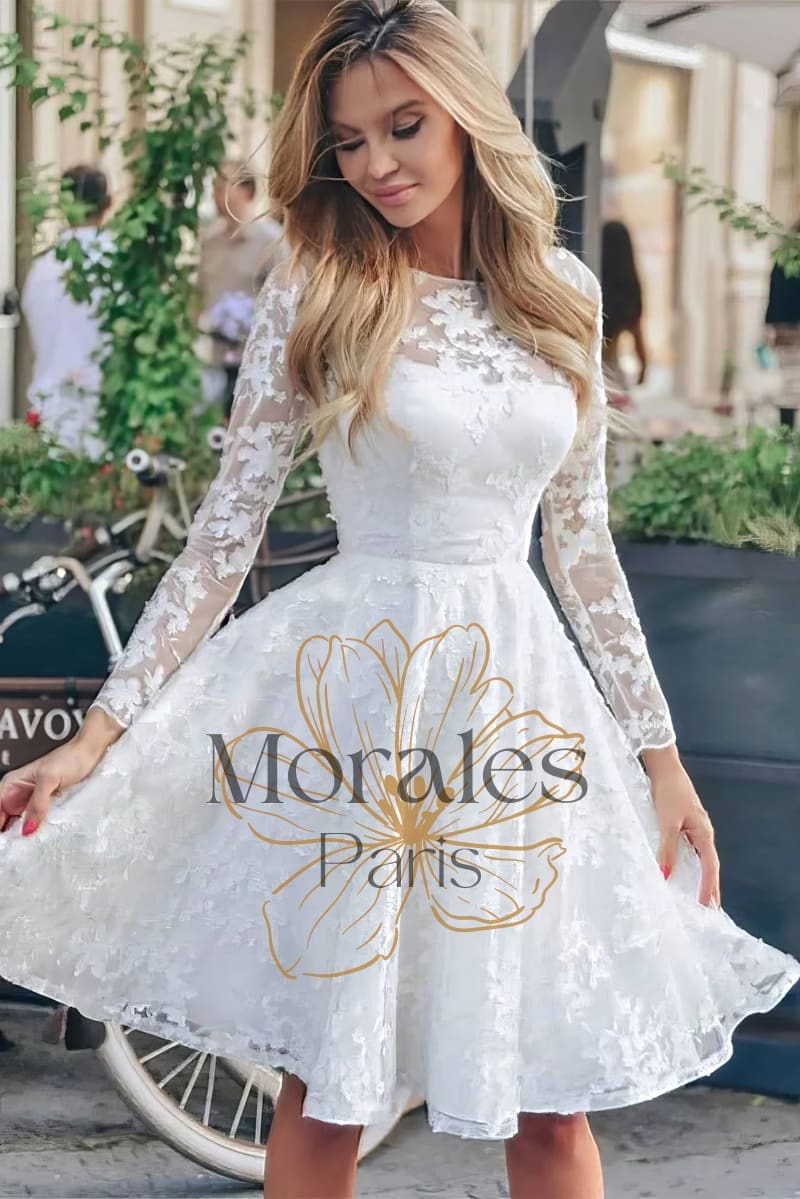 Robe de Mariée Courte Style Bohème – Victoire