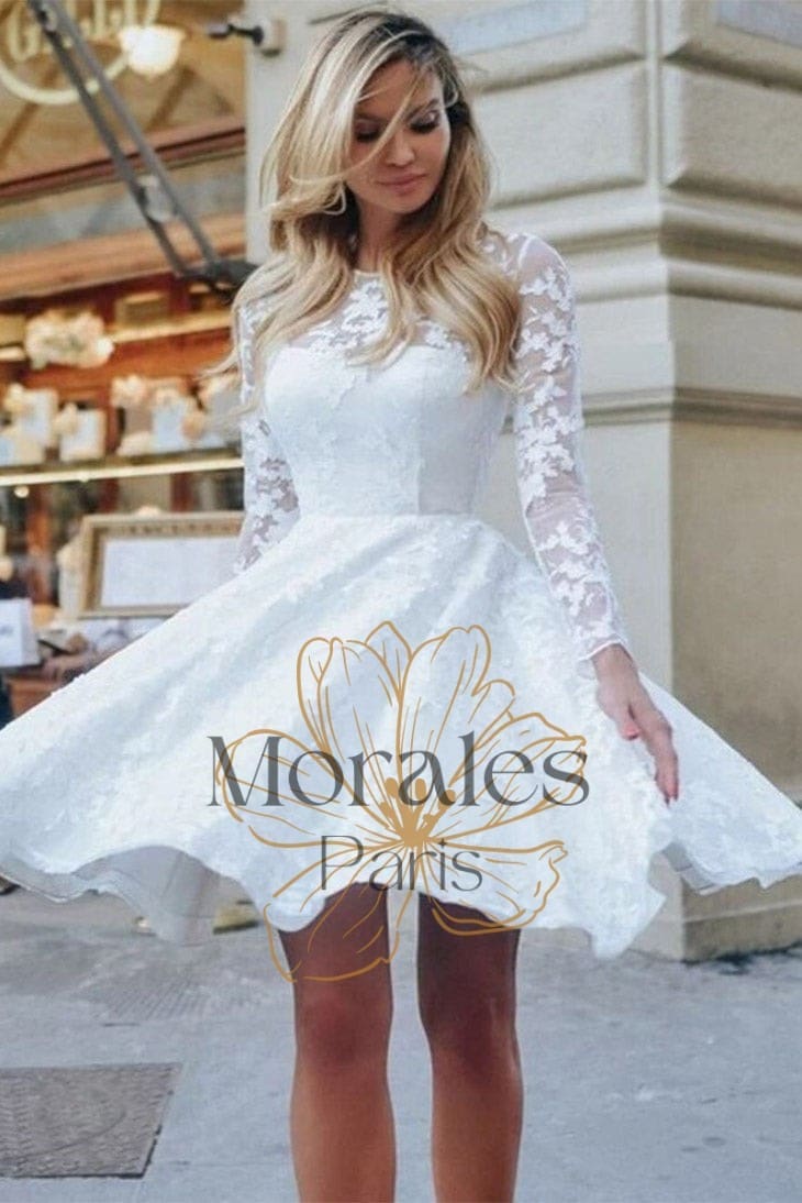 Robe de Mariée Courte Style Bohème – Victoire – Image 3