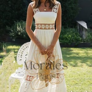 Robe de Mariée Bohème Florale Fluide – Clarence