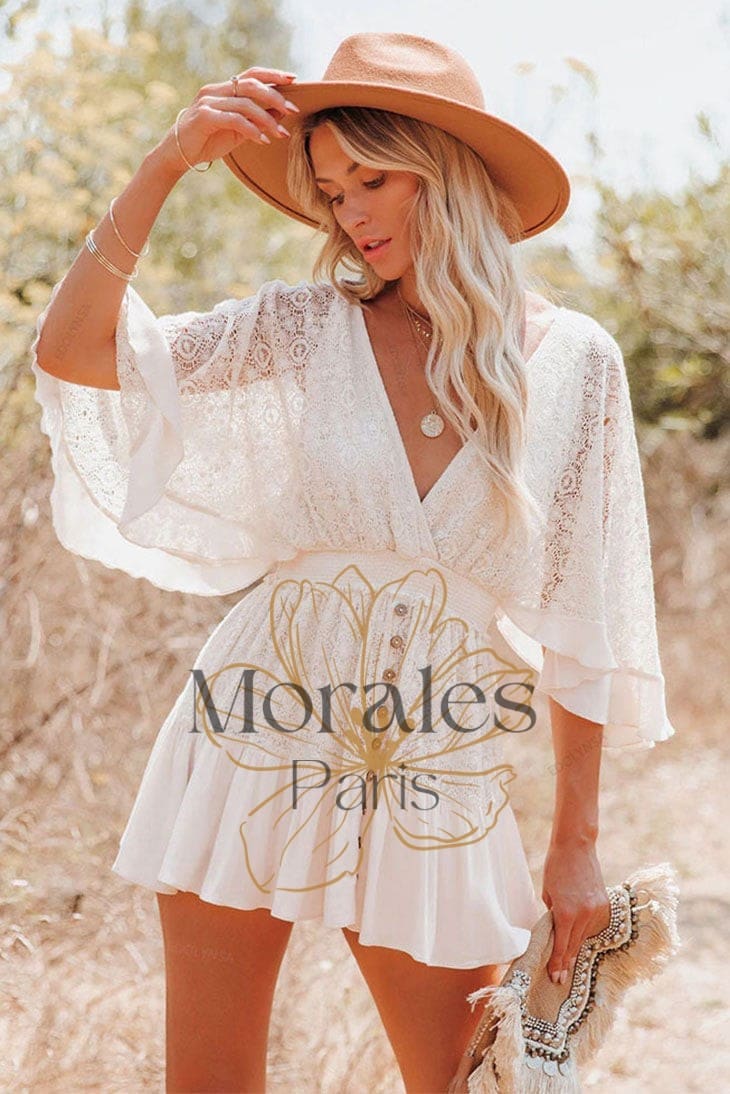 Robe d’Été Bohème Courte – Donatienne – Image 4