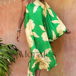 Robe Longue Bohème Chic Verte – Toscane