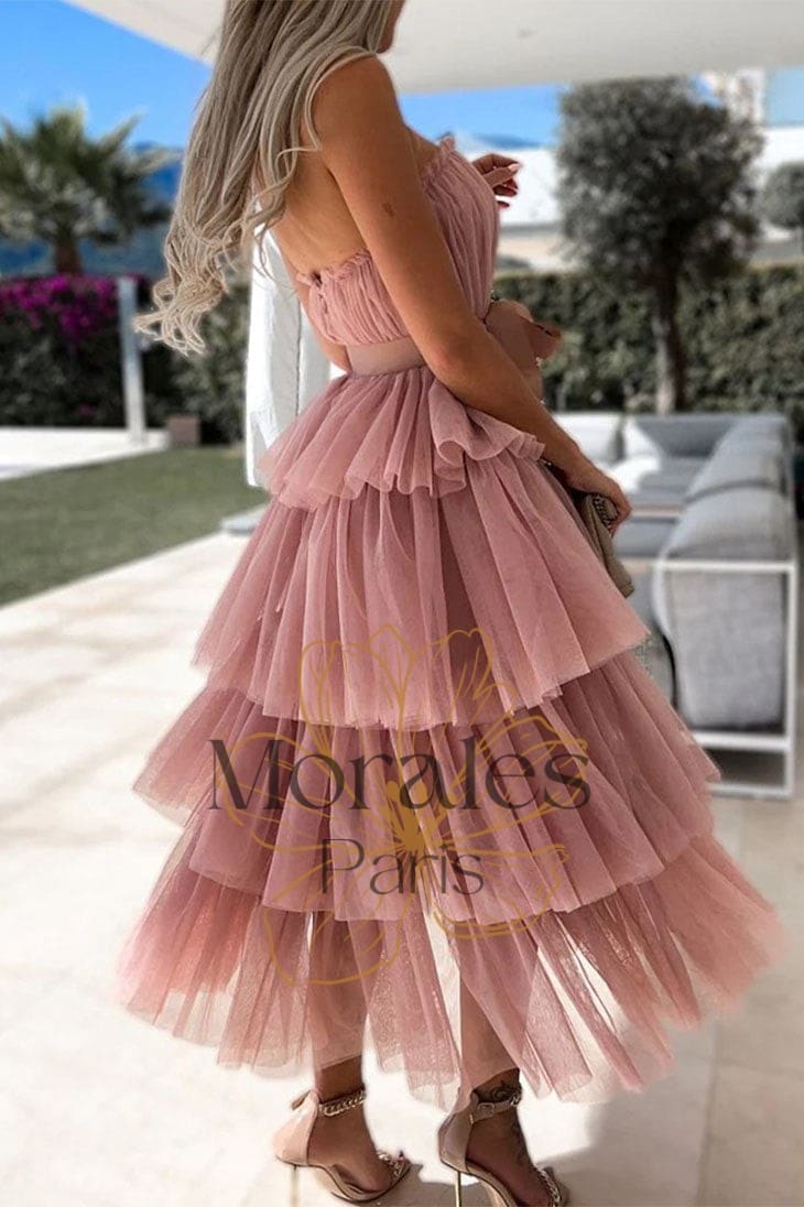 Robe Longue Bohème Ivoire à Volants – Nine - Image 7