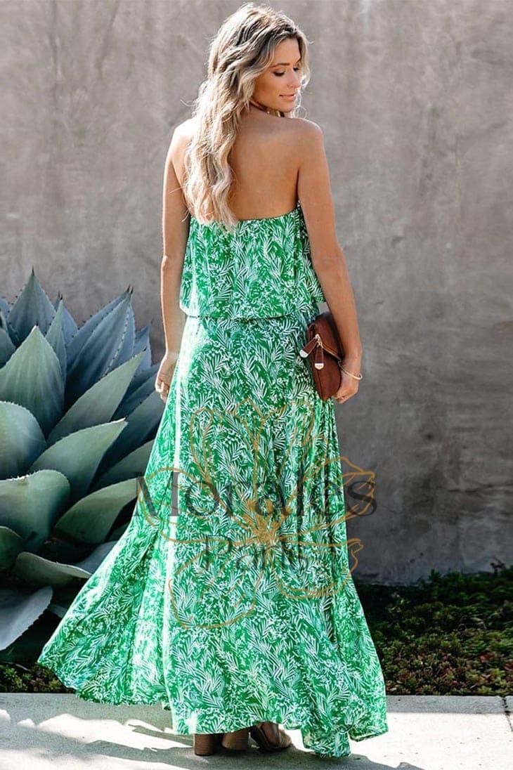 Robe Longue Bohème Sans Bretelles – Sixtine – Image 4