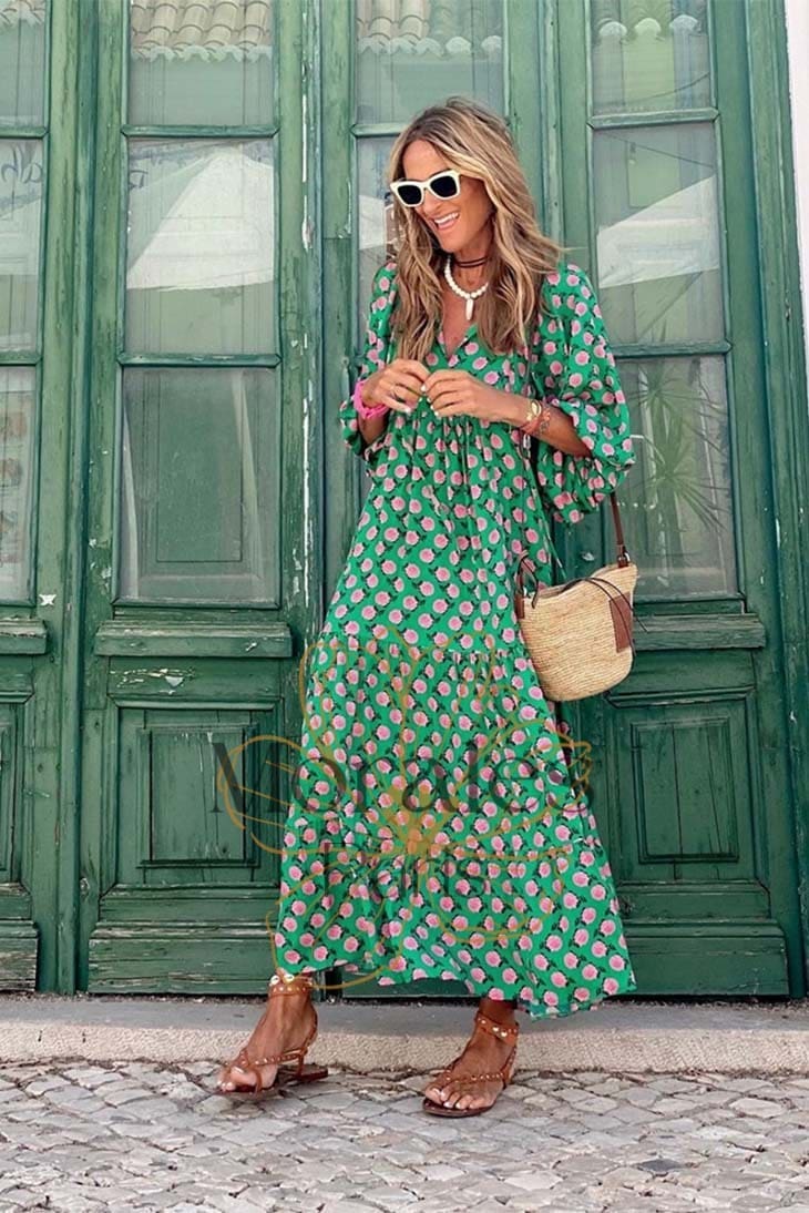 Robe Longue Bohème Violette – Garance – Image 3