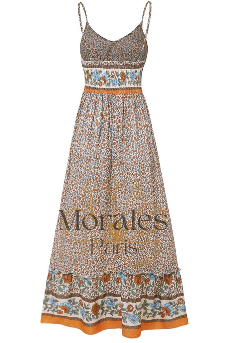 Robe Longue Bohème Coupe Empire – Suzanne – Image 9