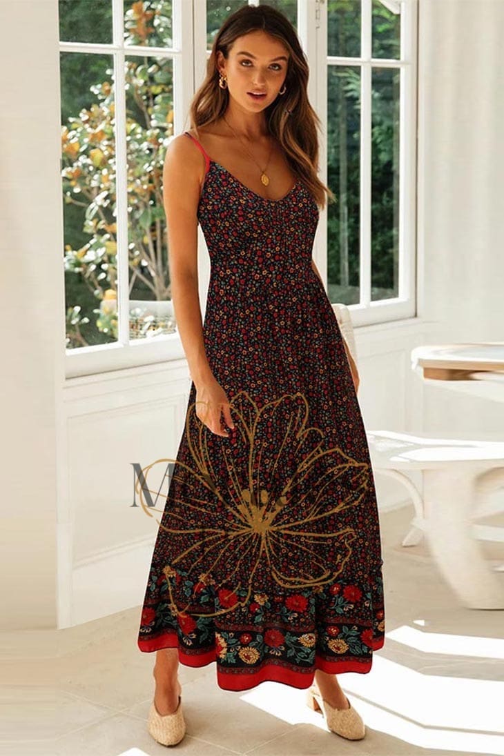 Robe Longue Bohème Coupe Empire – Suzanne – Image 3