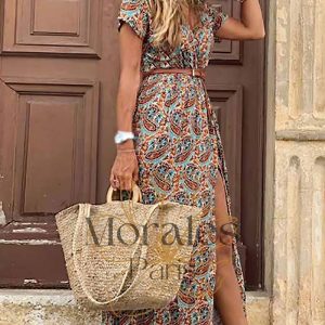 Robe Longue Fendue Bohème – Aimée