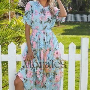 Robe Longue Fluide Imprimée Bohème – Sidonie