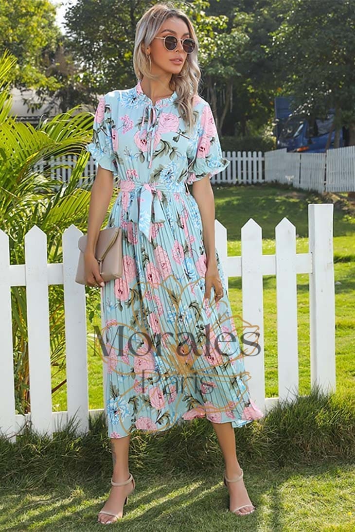 Robe Longue Fluide Imprimée Bohème – Sidonie – Image 7