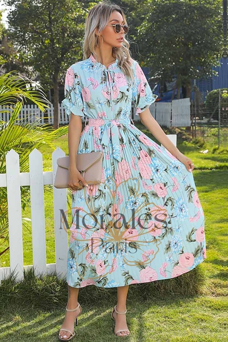 Robe Longue Fluide Imprimée Bohème – Sidonie – Image 8