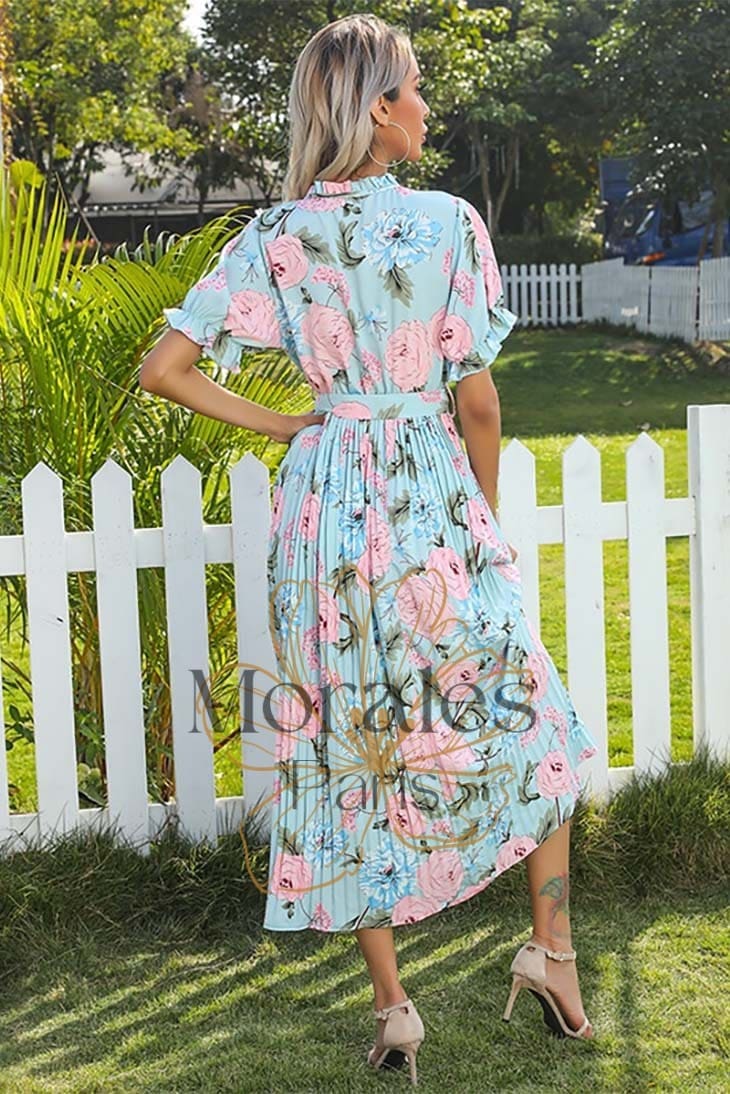 Robe Longue Fluide Imprimée Bohème – Sidonie – Image 9