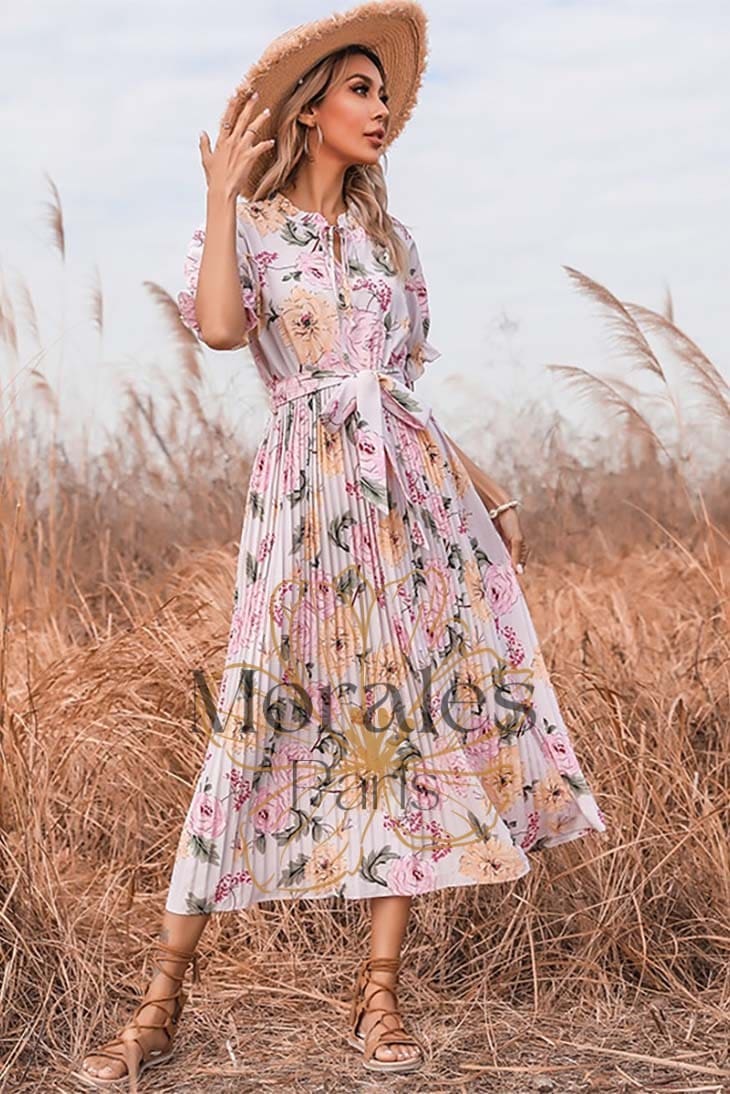 Robe Longue Fluide Imprimée Bohème – Sidonie – Image 3