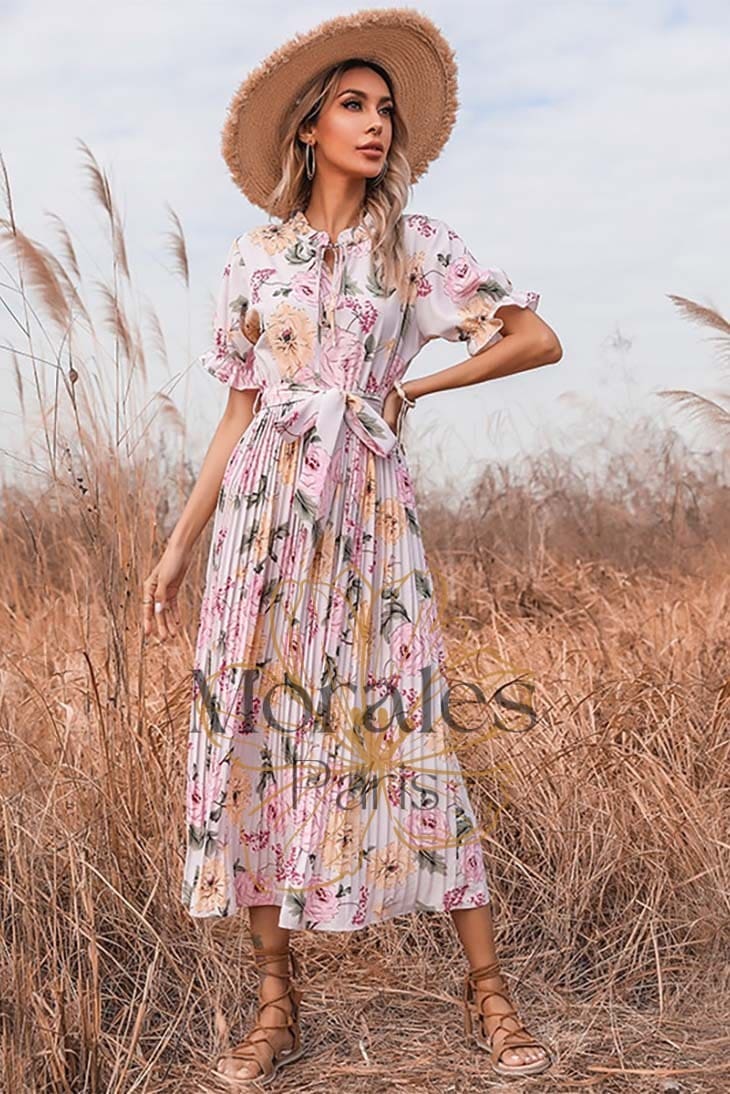 Robe Longue Fluide Imprimée Bohème – Sidonie – Image 5