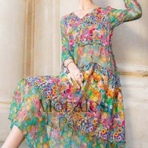 Robe Bohème Longue et Large – Charline