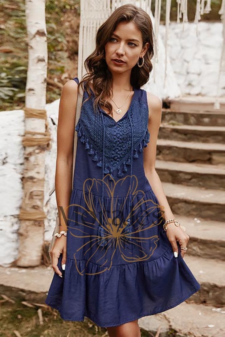 Robe Patineuse Bohème – Prune