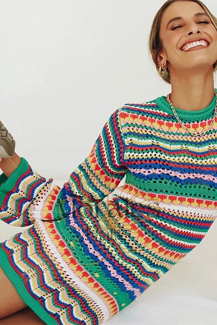 Robe Pull Bohème – Érable - Image 8