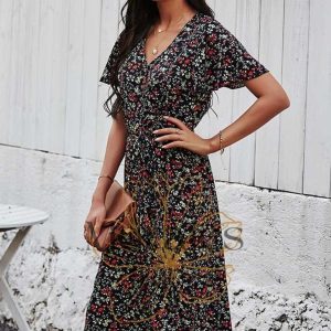 Robe de Soirée Bohème Chic – Léontine