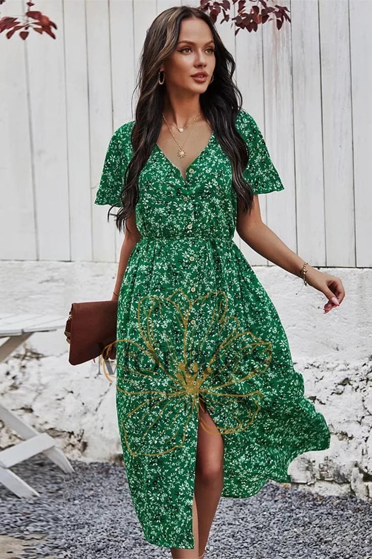 Robe de Soirée Bohème Chic – Léontine - Image 3