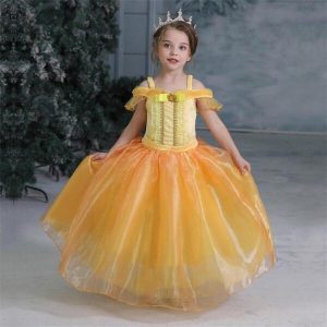 Robe de Princesse Fille la Belle et la Bête