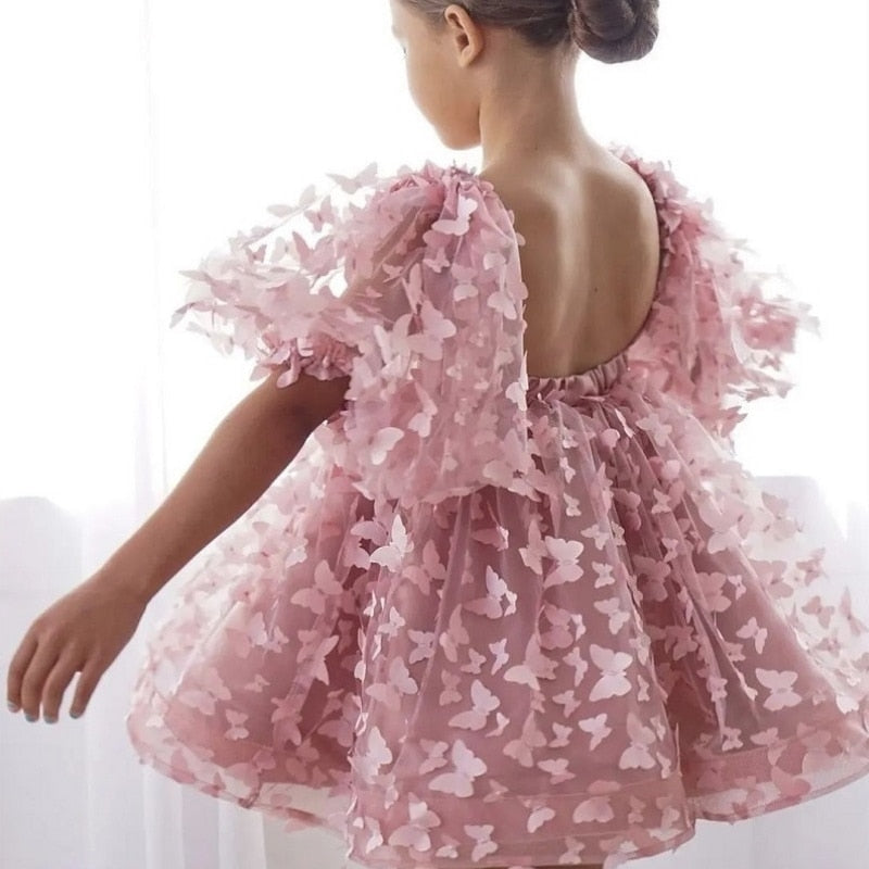 Robe de Cérémonie fille Papillons