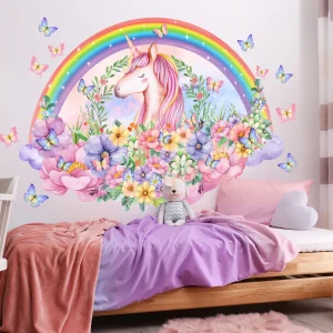 Stickers Licorne Arc en Ciel