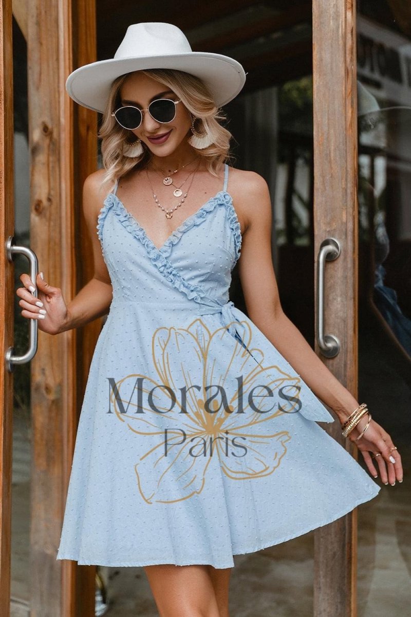 Mini Robe D’Été À Col En V - Image 4