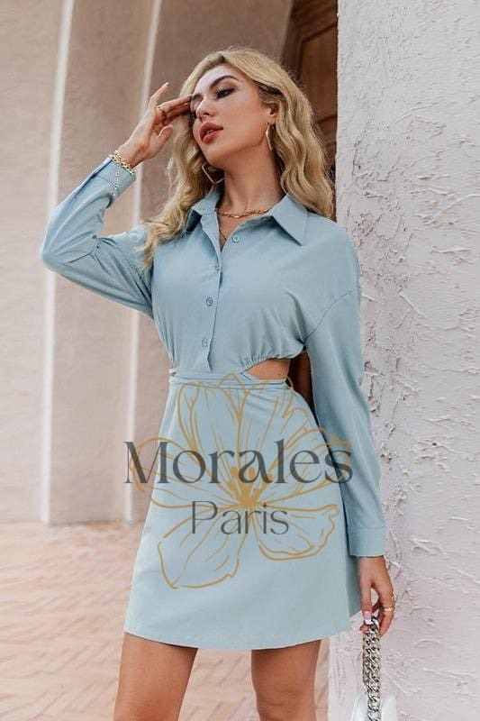 Mini Robe Bleue Vintage - Image 4