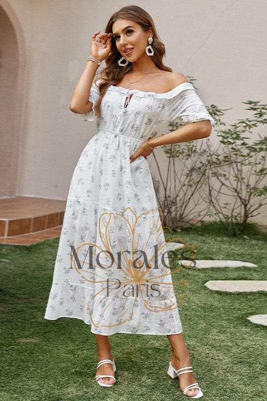 Robe Vintage À Épaules Décolletées – Image 4