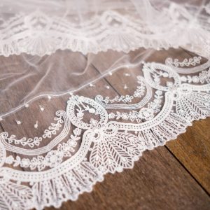 Voile long dentelle – Laure de Sagazan