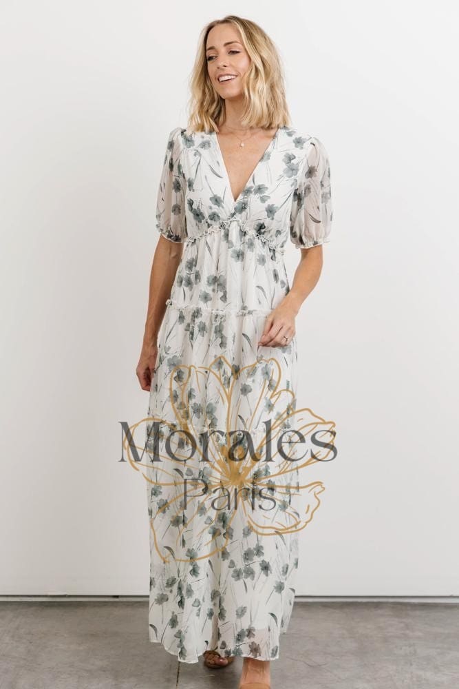 Robe Bohème Blanche Fluide - Image 4