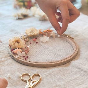 Atelier Tambour fleurs séchées