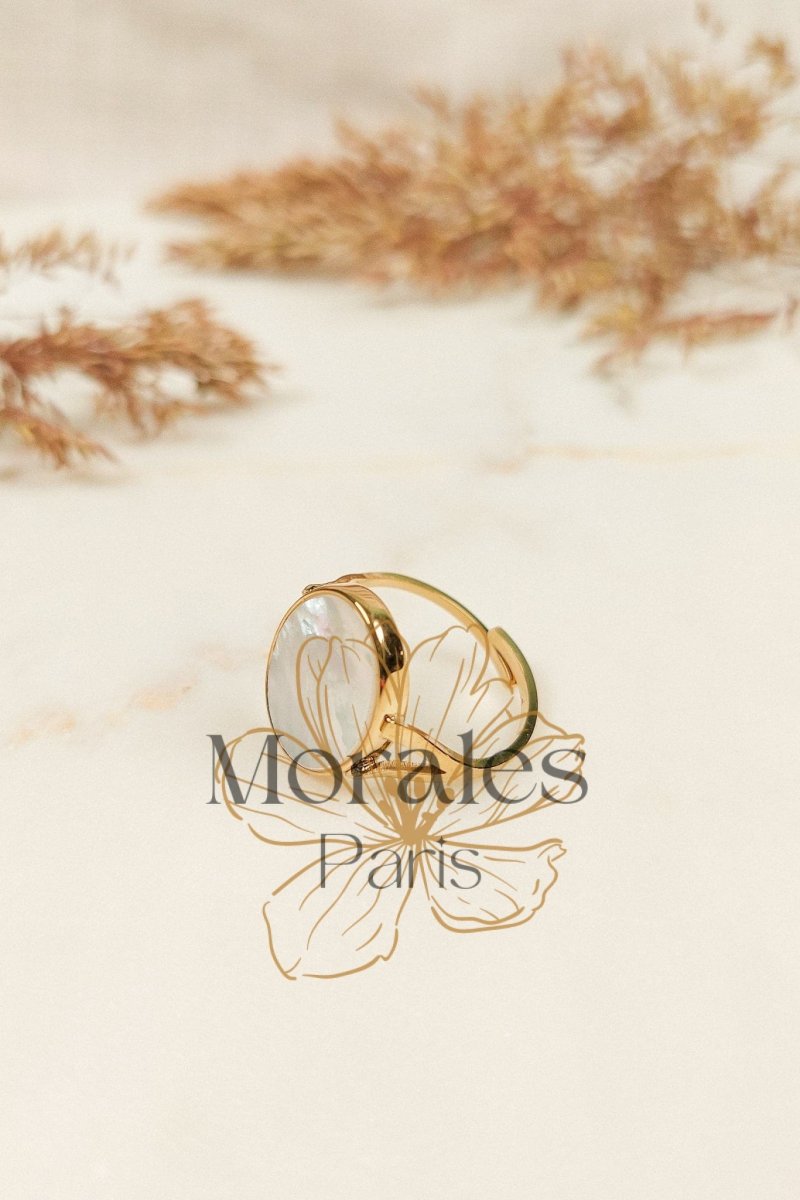 Bague Bohème Pierre Nacre – Image 2