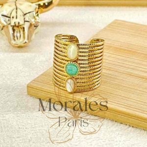 Bague Bohème Trois Pierres