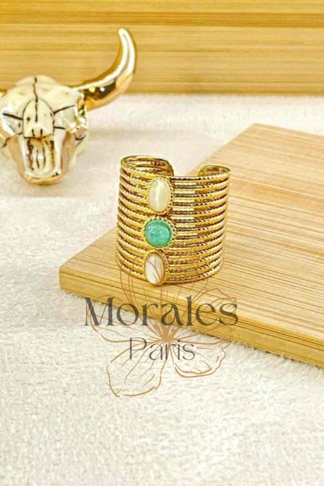 Bague Bohème Trois Pierres