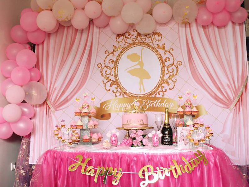 Toile de Fond Anniversaire Princesse - Image 3