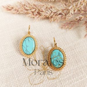 Boucles d’oreilles Bohème Turquoise