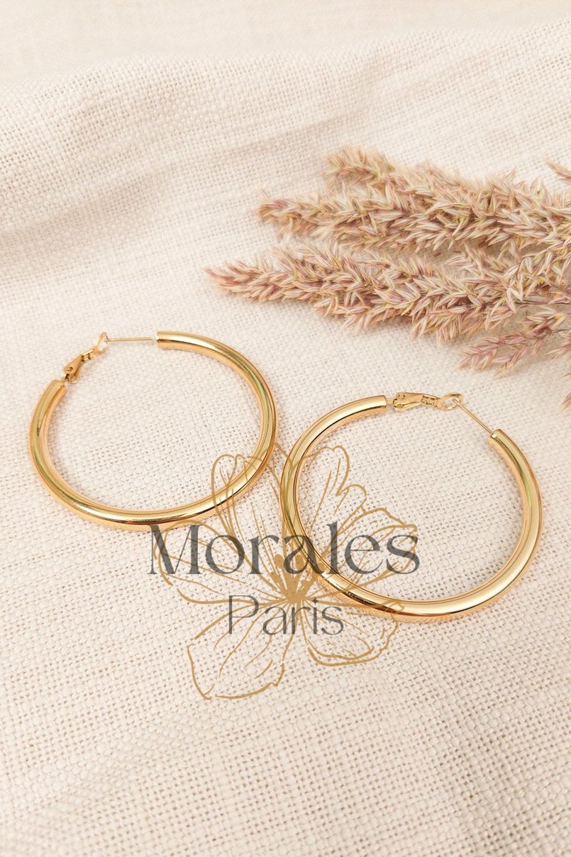 Boucles d’oreilles Créole Bohème – Image 2