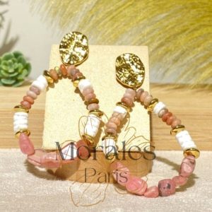 Boucles d’Oreilles Pendantes Pierres