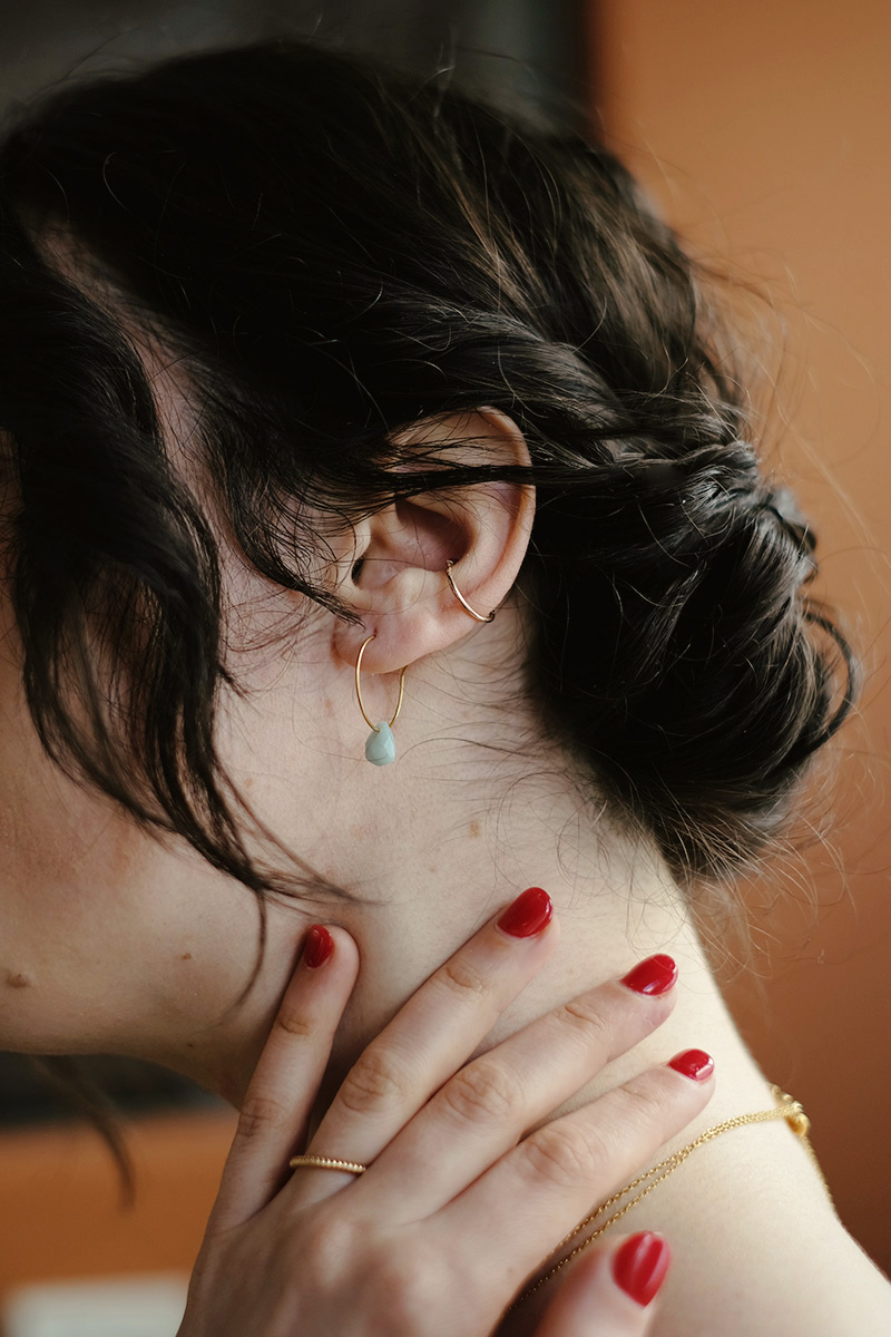 Créoles Amazonite- Lluvia