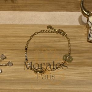 Bracelet Bohème Coquillage Doré