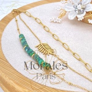 Bracelet Bohème Feuille Dorée