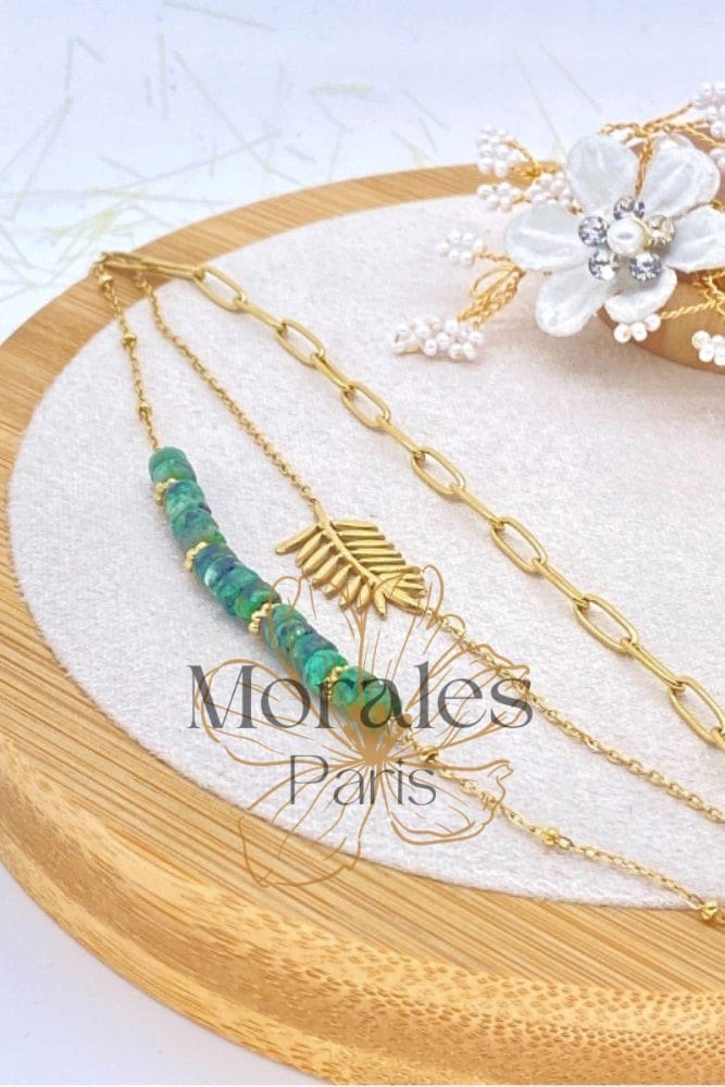 Bracelet Bohème Feuille Dorée