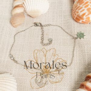 Bracelet Cheville Bohème Ancre Argentée