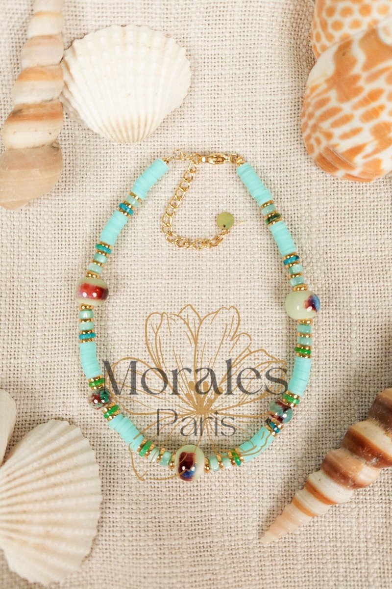 Bracelet Cheville Bohème Turquoise – Image 2