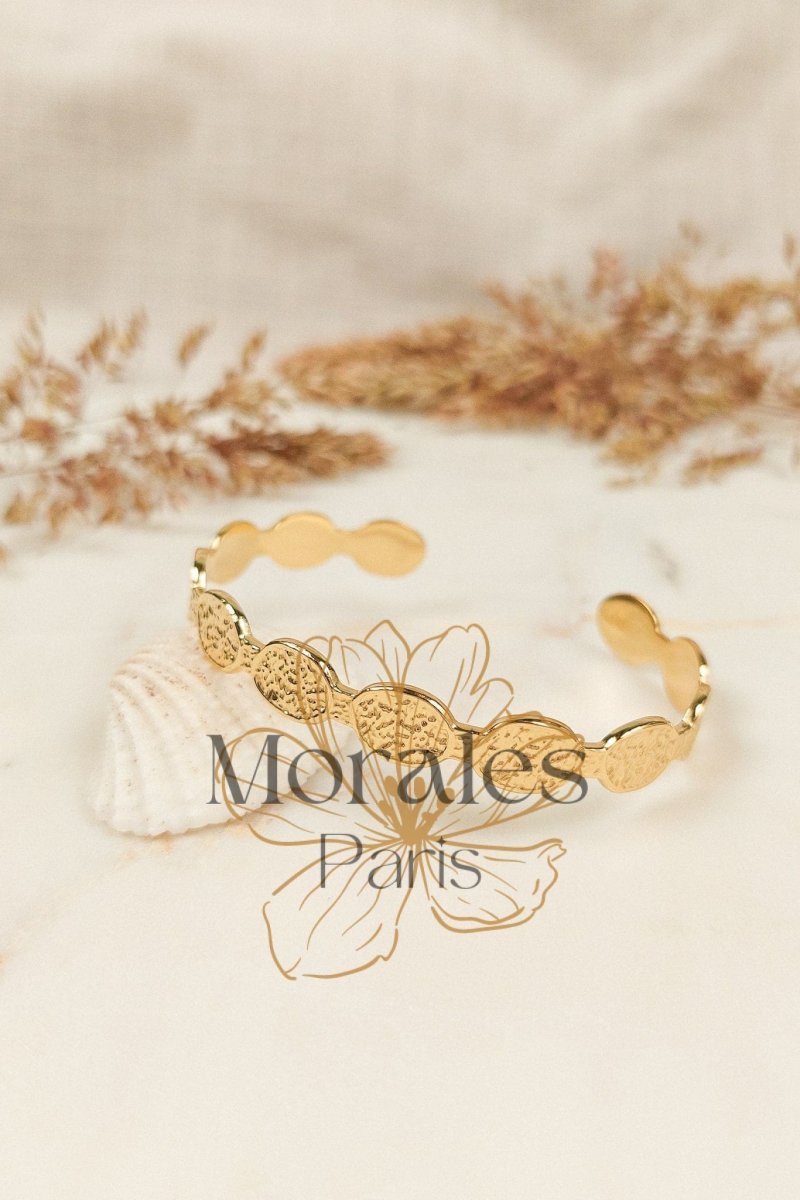 Bracelet Jonc Bohème Doré – Image 2