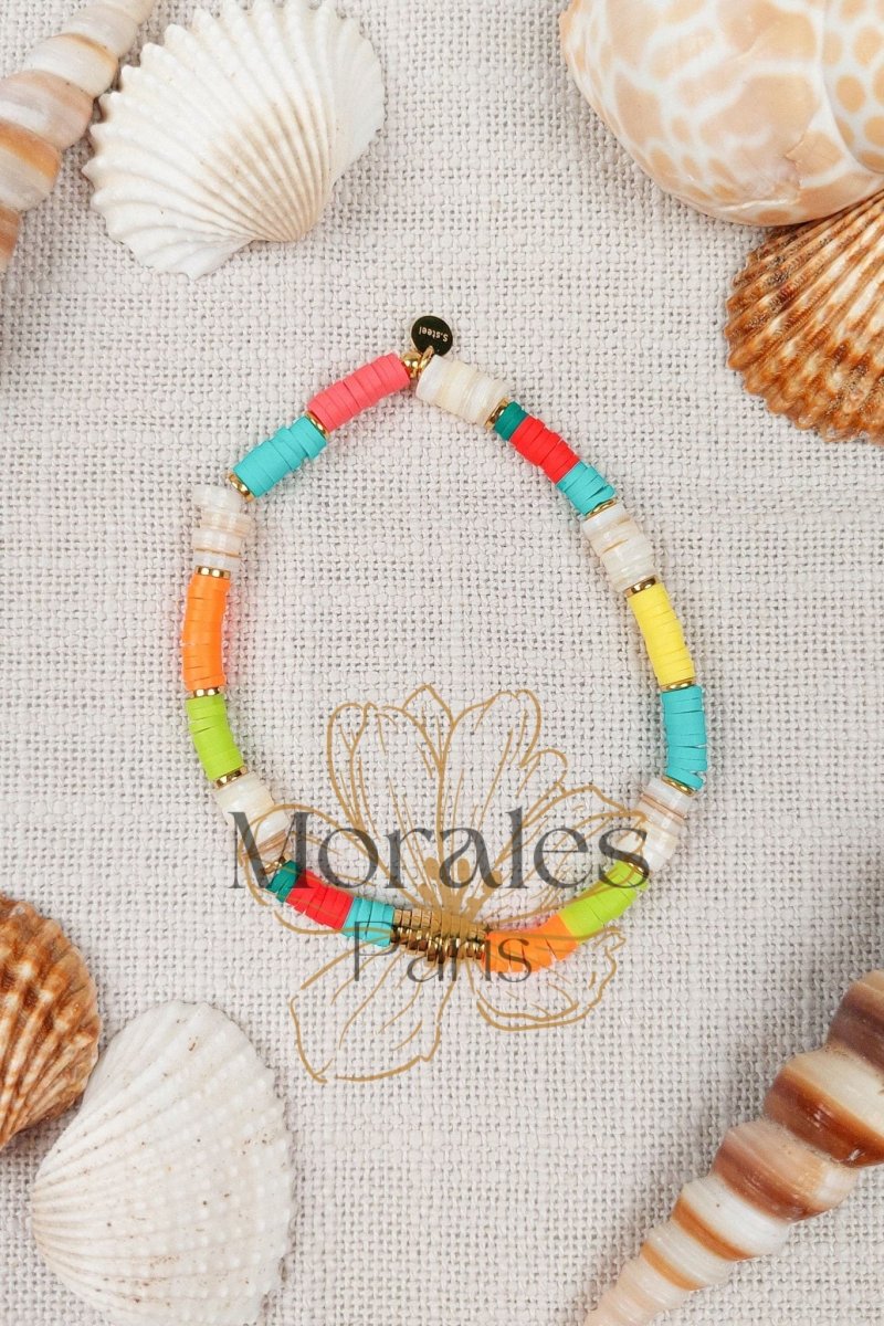 Bracelet Perles Heishi Multicolore – Image 2