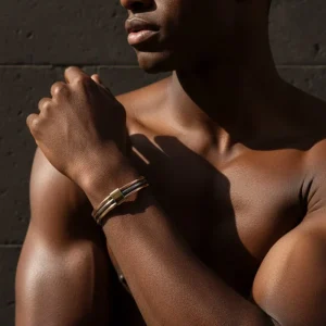 Bracelet Sénégalais Lamou Ndiaxass 3 Métaux | Signature