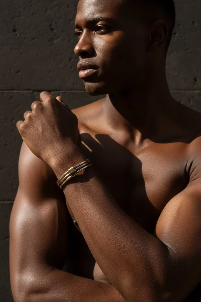 Bracelet Sénégalais Lamou Ndiaxass 3 Métaux | Signature