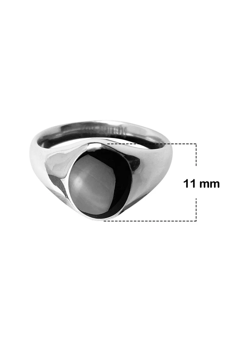 Bague " Amaury " argenté - Image 3