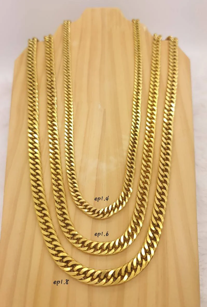 Collier acier Maille figaro – Image 2